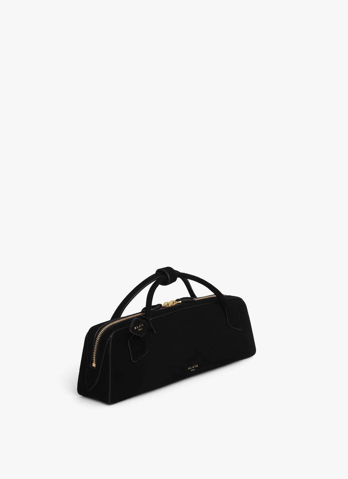 LE TECKEL CLUTCH IN SUEDE GOATSKIN ALAÏA BLACK LE TECKEL CLUTCH IN SUEDE GOATSKIN
